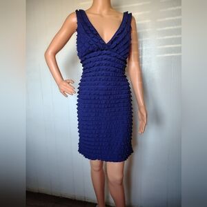 Roulette Elegant Navy Sleeveless Dress Size 12P
